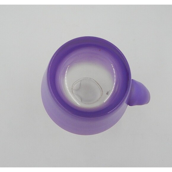Blendo West Virginia Glass Lemonade Pitcher Frosted Lavender Glass 11.5 Inches - Picture 11 of 12